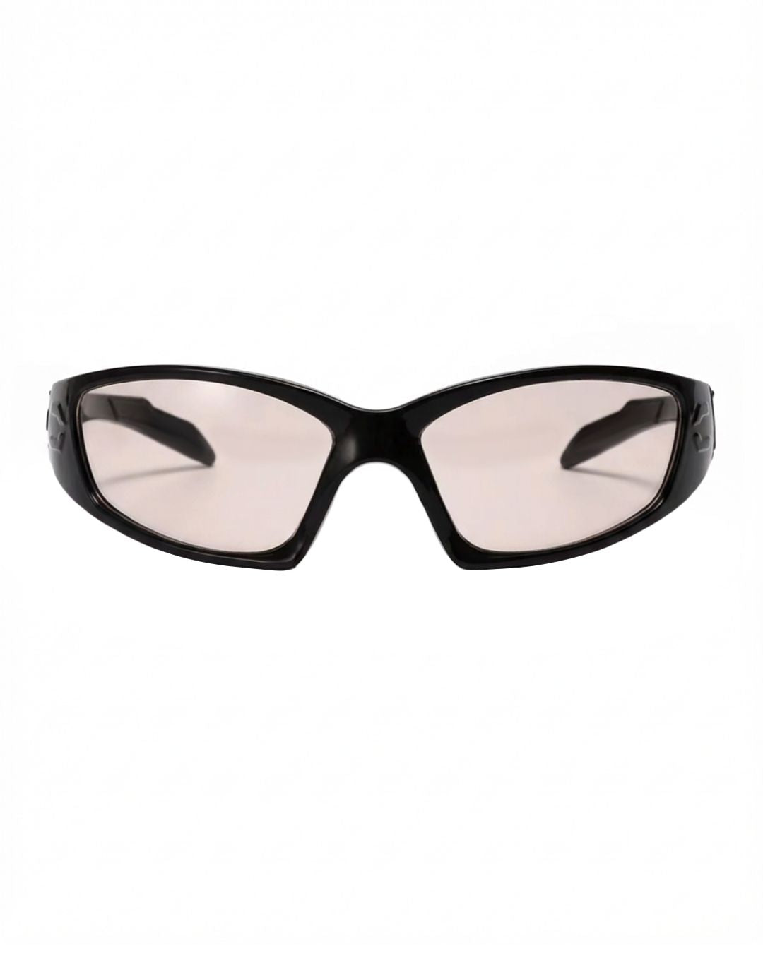 Lunette de vitesse techno - Galapala G002⎜HORIZON - monture noire - verres ambrés - vue de face