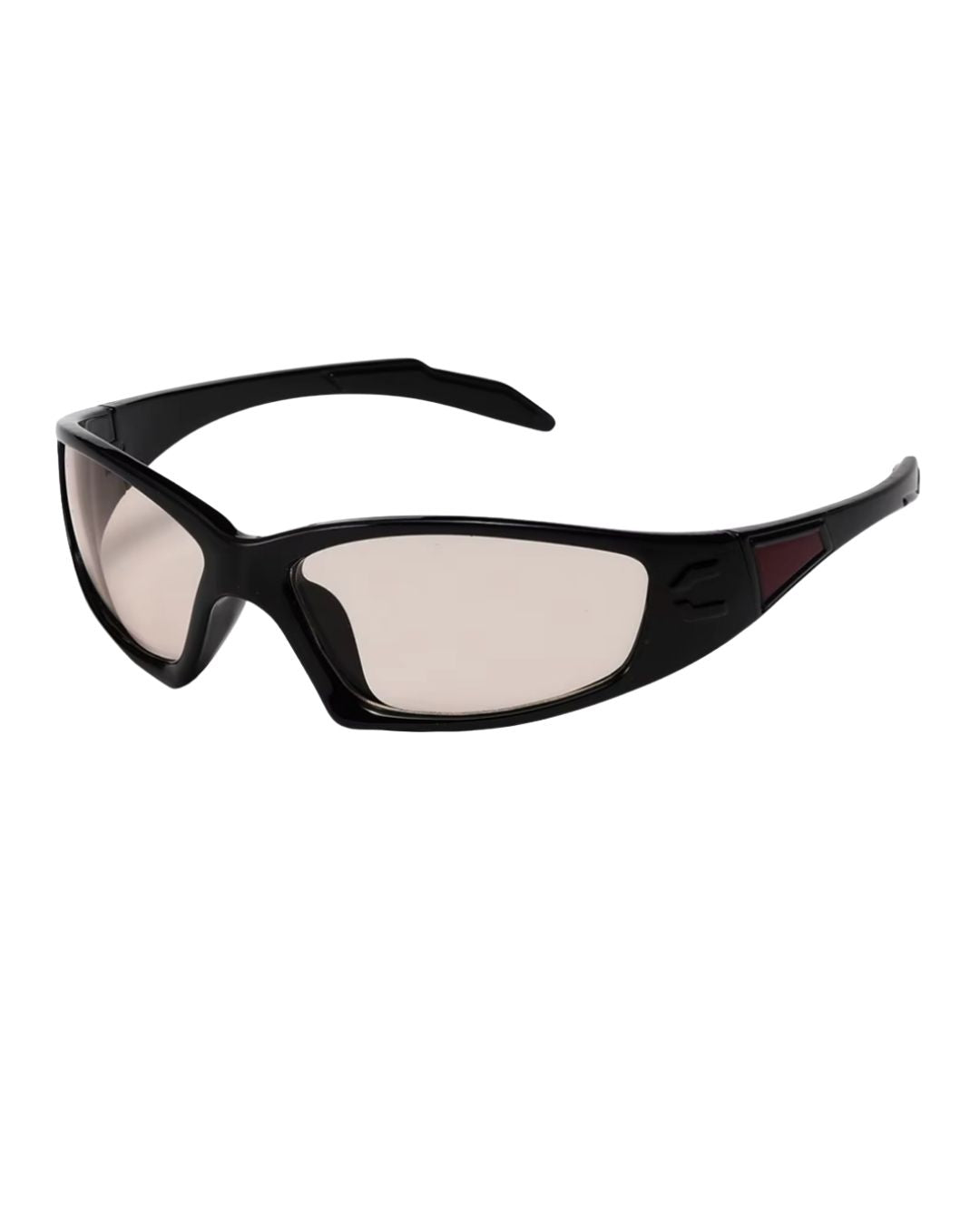 Lunette de vitesse techno - Galapala G002⎜HORIZON - monture noire - verres ambrés - vue de profil