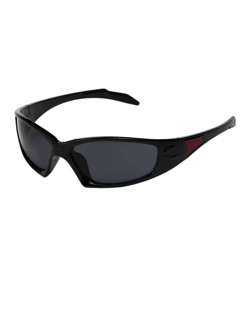 Lunette de vitesse techno - Galapala G002⎜HORIZON - monture noire - verres noirs - vue de profil