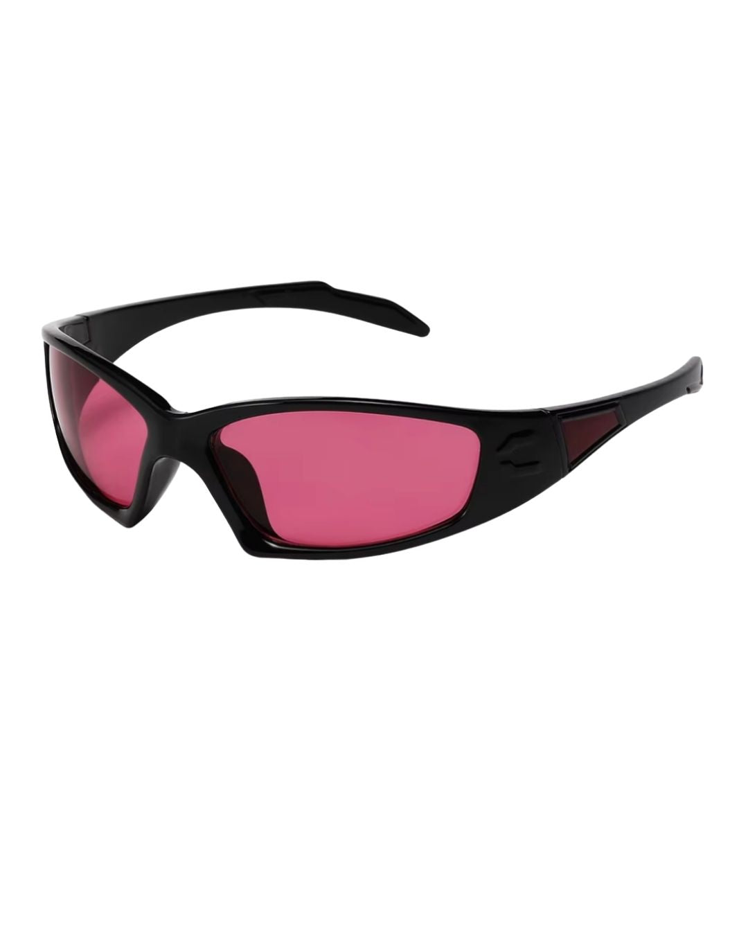 Lunette de vitesse techno - Galapala G002⎜HORIZON - monture noire - verres magenta - vue de profil