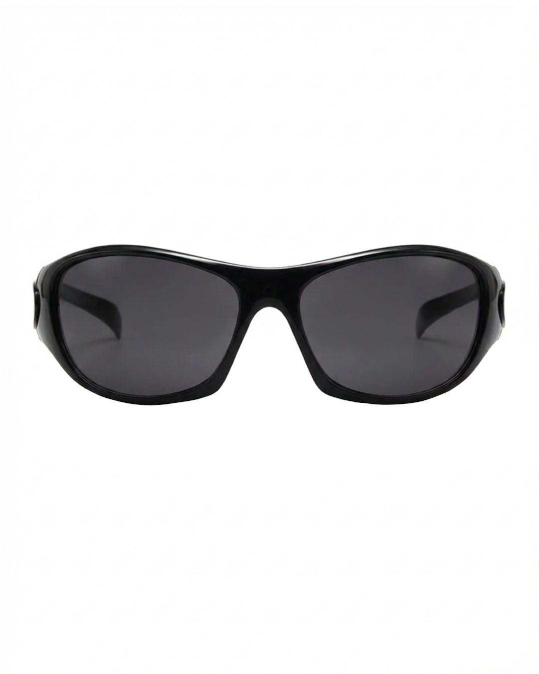 Lunette de vitesse Y2K - Galapala G003⎜PRISM - monture noire - verres noirs - vue de face