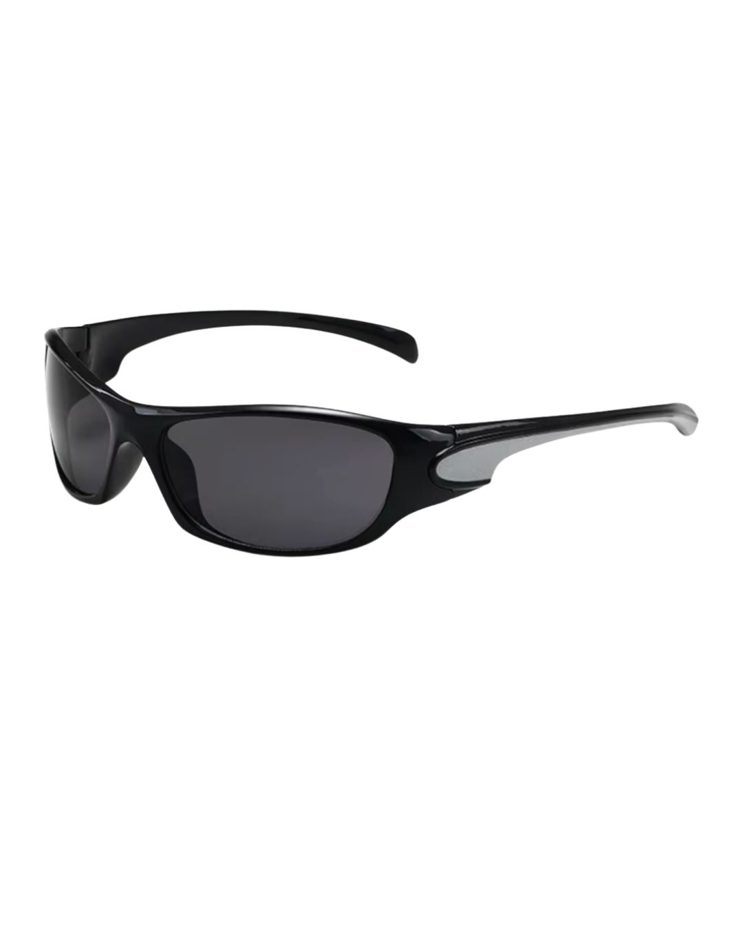 Lunette de vitesse Y2K - Galapala G003⎜PRISM - monture noire - verres noirs - vue de profil