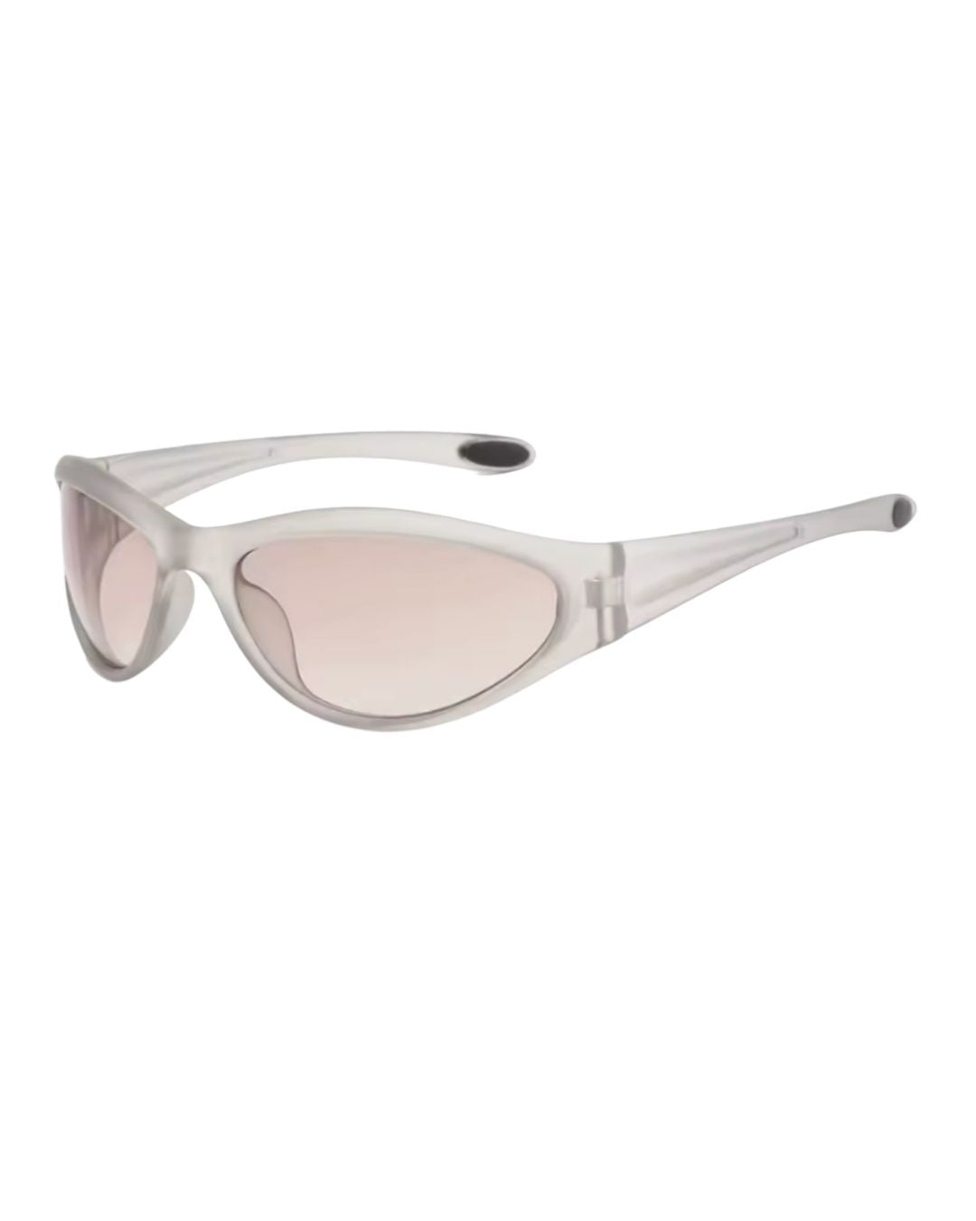 Lunette de vitesse futuriste - Galapala G004⎜NEXUS - monture transparente - verres transparents - vue de profil