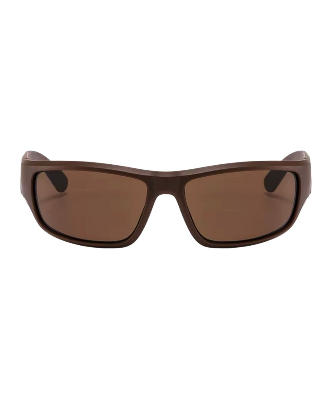Lunettes originales Y2K - Galapala G005⎜FORGE - monture marron - verres marrons - vue de face