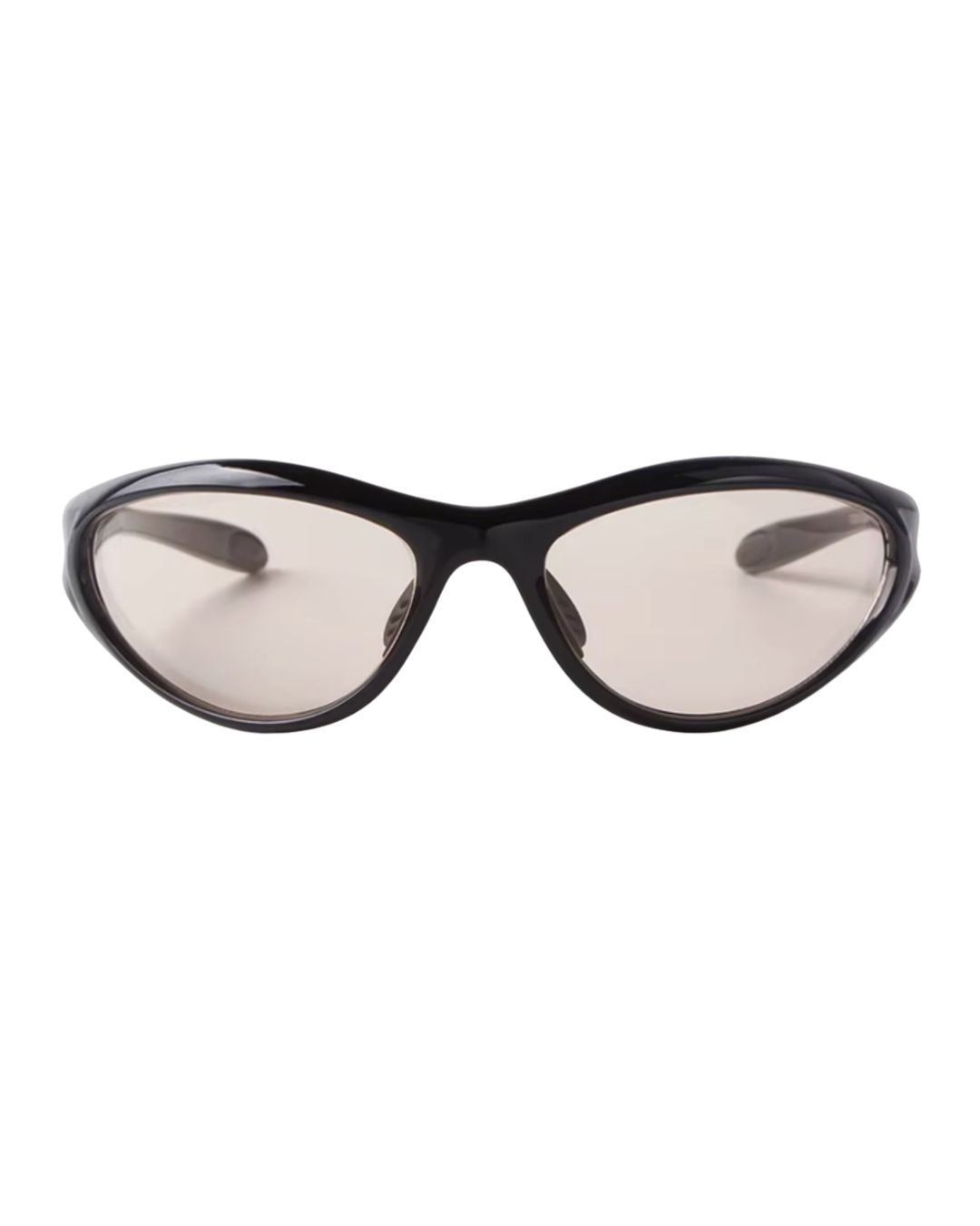 Lunette de vitesse noire - Galapala G009⎜FASEN - monture noire - verres ambrés - vue de face