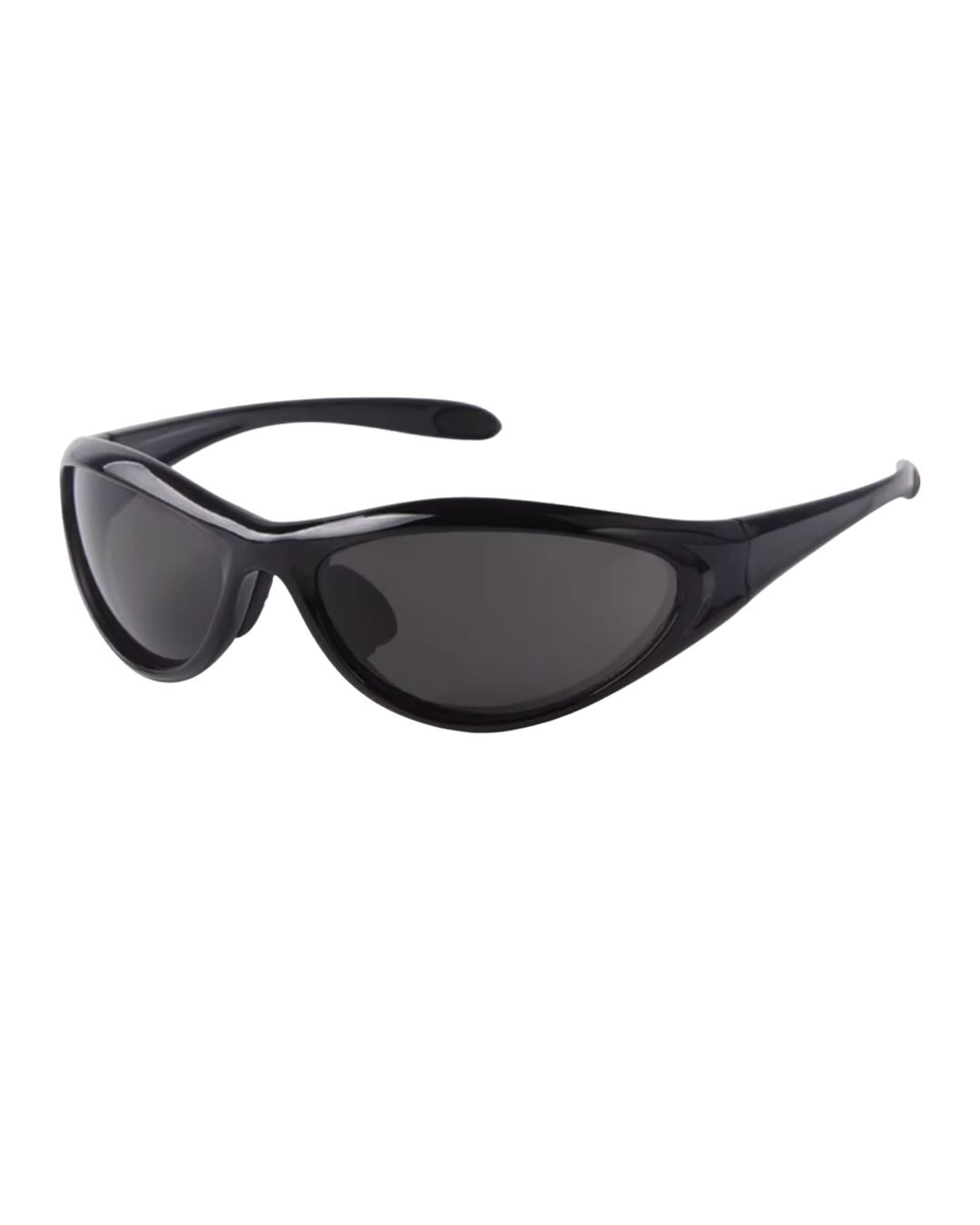 Lunette de vitesse noire - Galapala G009⎜FASEN - monture noire - verres noirs - vue de profil