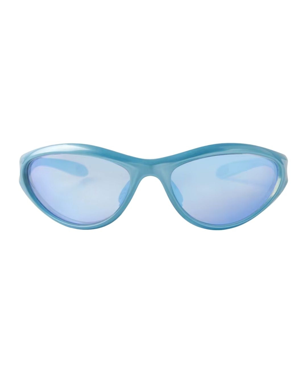 Lunette de vitesse - Galapala G009⎜FASEN - monture bleue - verres bleus - vue de face