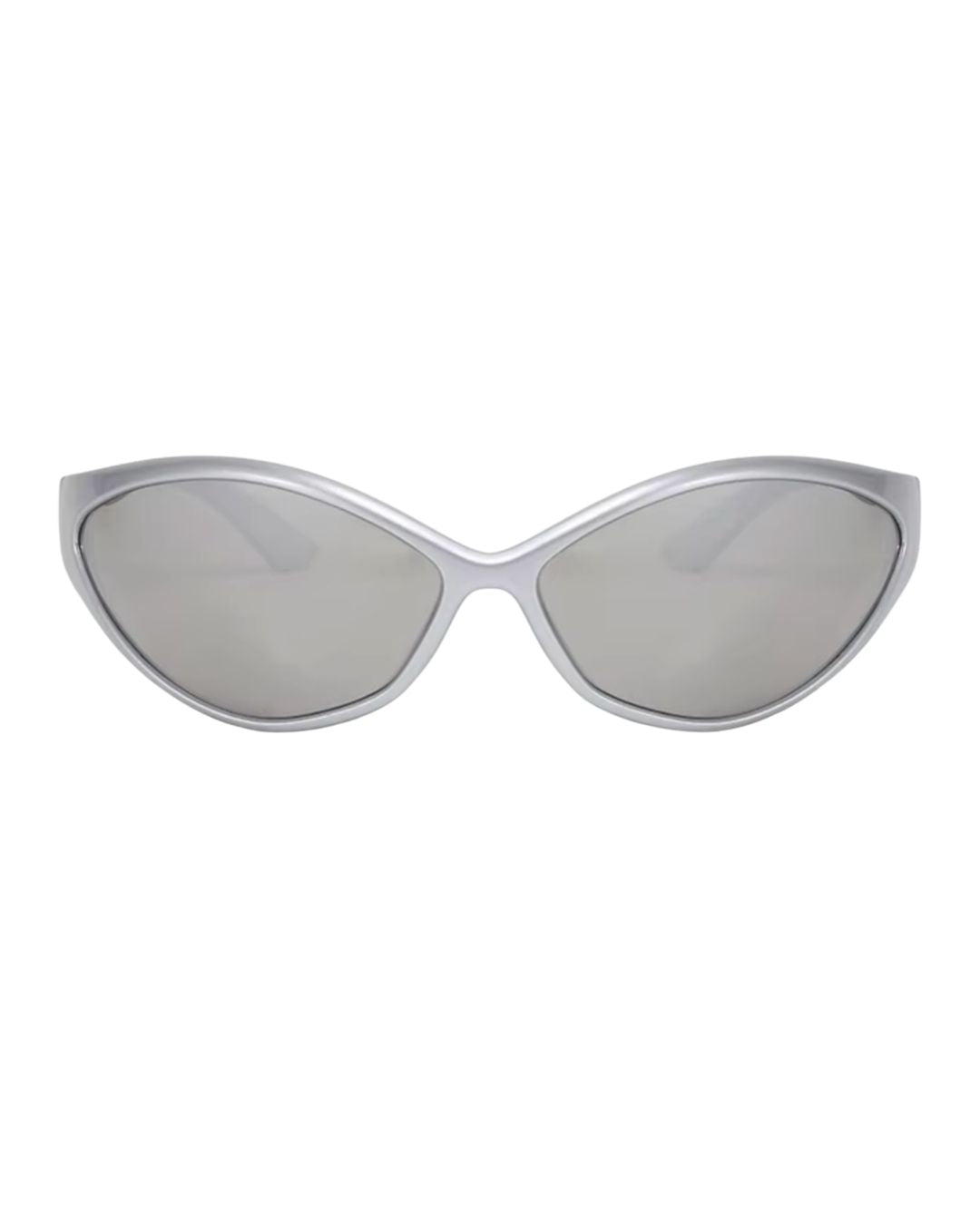 Lunette de vitesse techno - Galapala G010⎜STATIK - monture argentée - verres argentés - vue de face