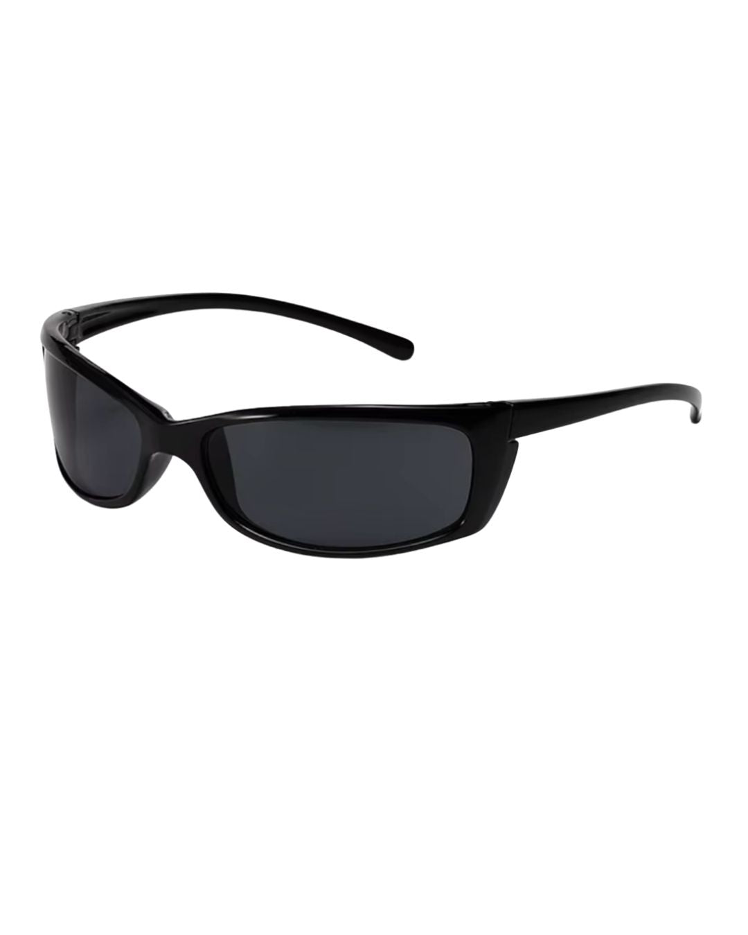 Lunette de vitesse Y2K - Galapala G011⎜ORION - monture noire - verres noirs - vue de profil