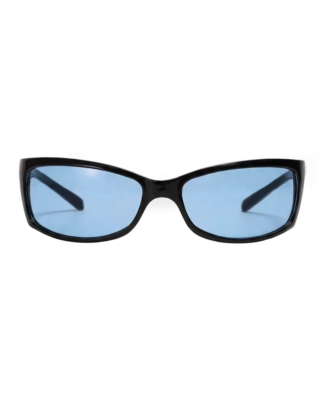 Lunette de vitesse Y2K - Galapala G011⎜ORION - monture noire - verres bleus - vue de face