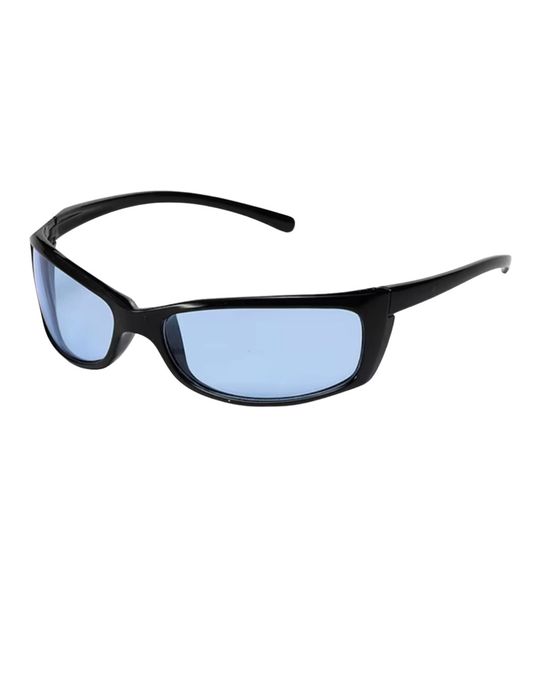 Lunette de vitesse Y2K - Galapala G011⎜ORION - monture noire - verres bleus - vue de profil