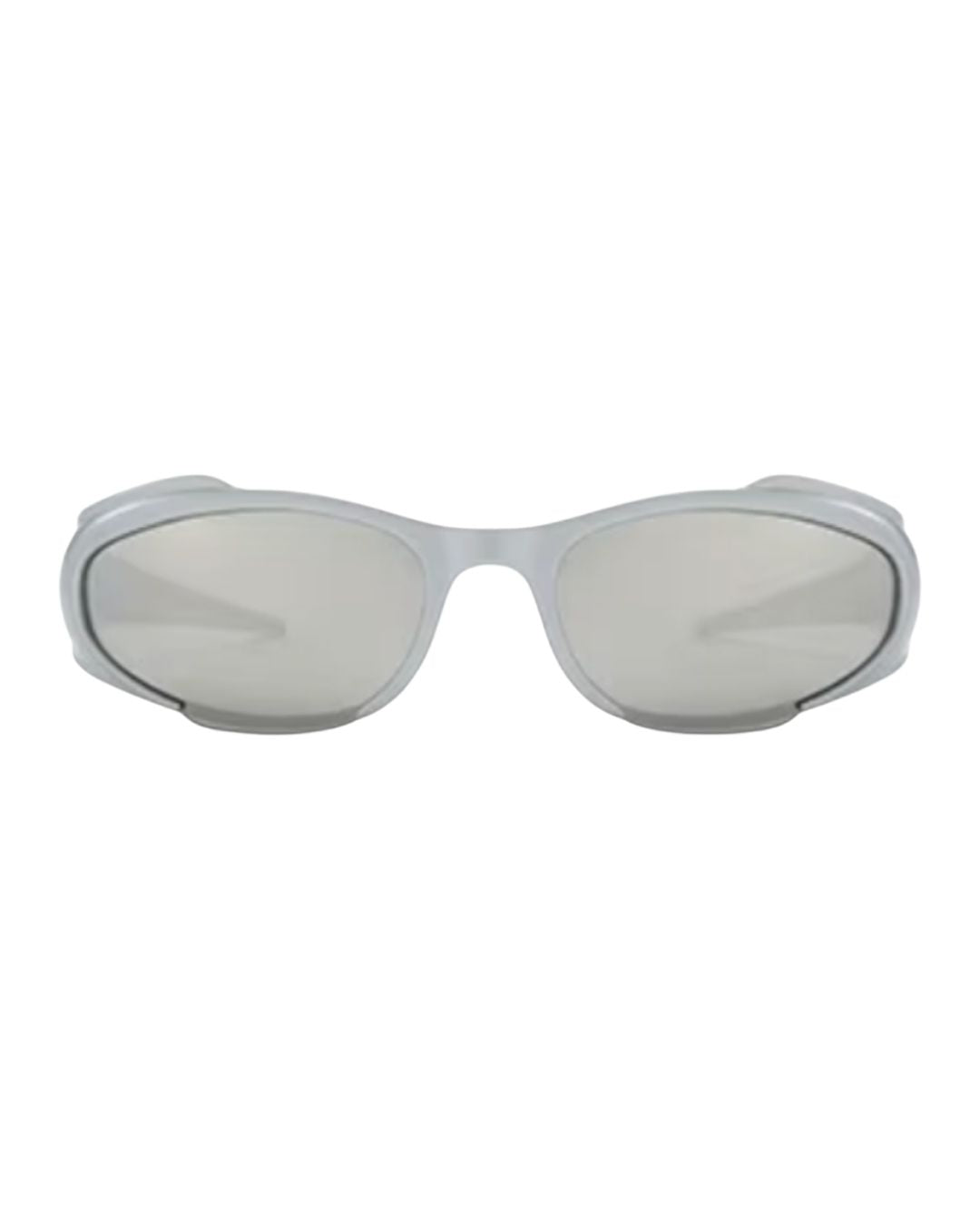 Lunette de vitesse techno - Galapala G015⎜PHANTOM - monture argentée - verres argentés - vue de face