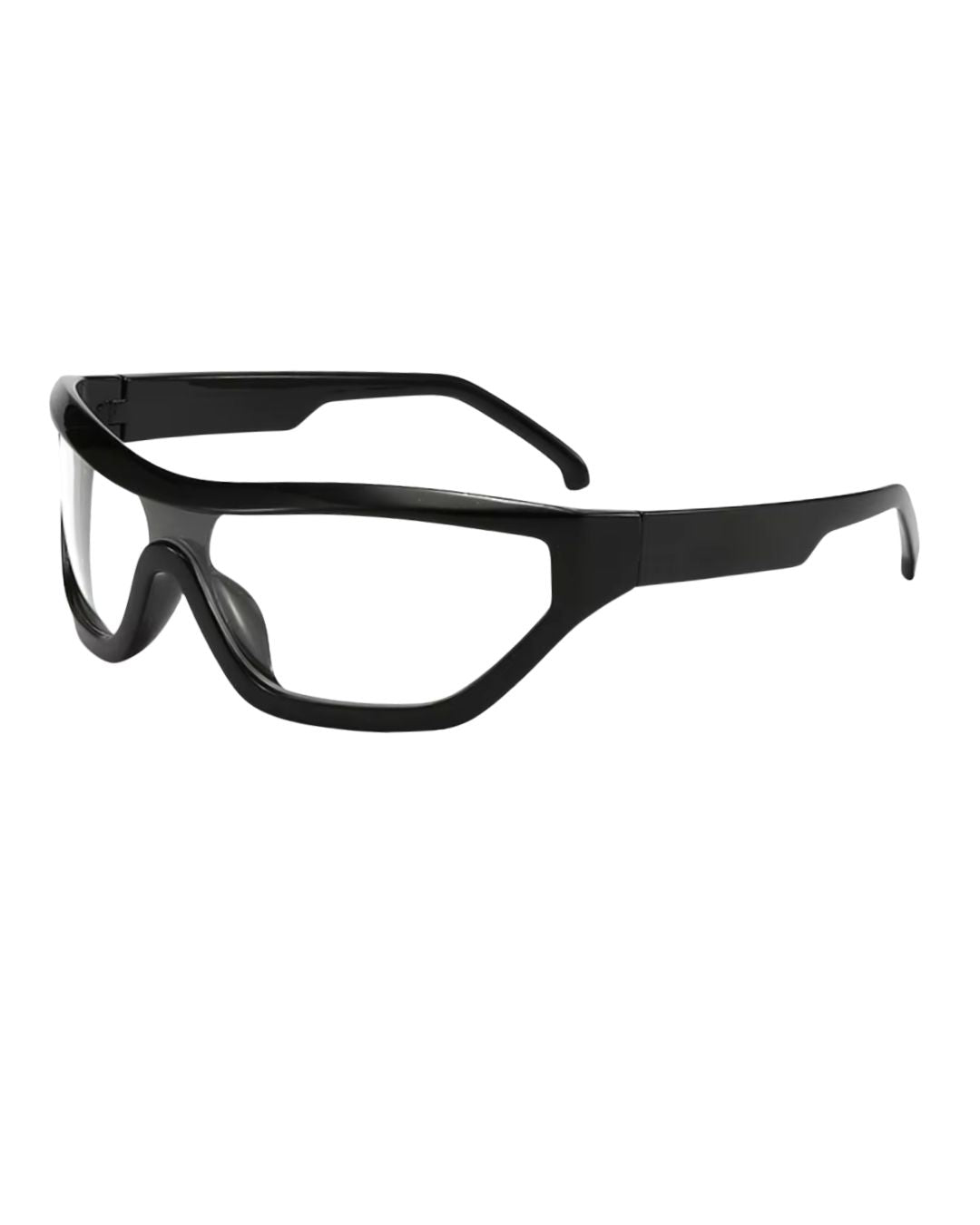 Lunette noir originale - Galapala G017⎜SKIM - monture noire - verres transparents - vue de profil