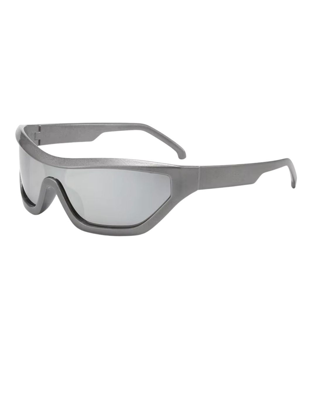 Lunette originale - Galapala G017⎜SKIM - monture grise - verres argentés - vue de profil
