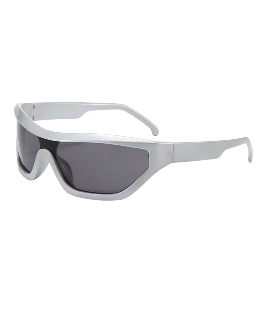 Lunette originale - Galapala G017⎜SKIM - monture argentée - verres noirs - vue de profil