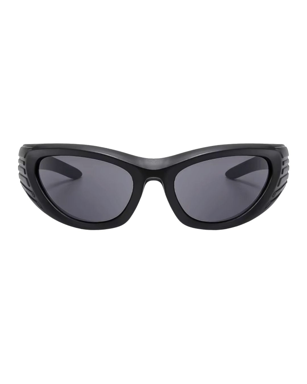 Lunette de vitesse noire - Galapala G018⎜GALEO - monture noire - verres noirs - vue de face