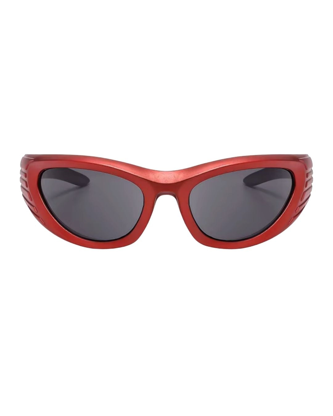 Lunette de vitesse - Galapala G018⎜GALEO - monture rouge - verres noirs - vue de face