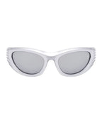 Lunette de vitesse - Galapala G018⎜GALEO - monture argentée - verres argentés - vue de face