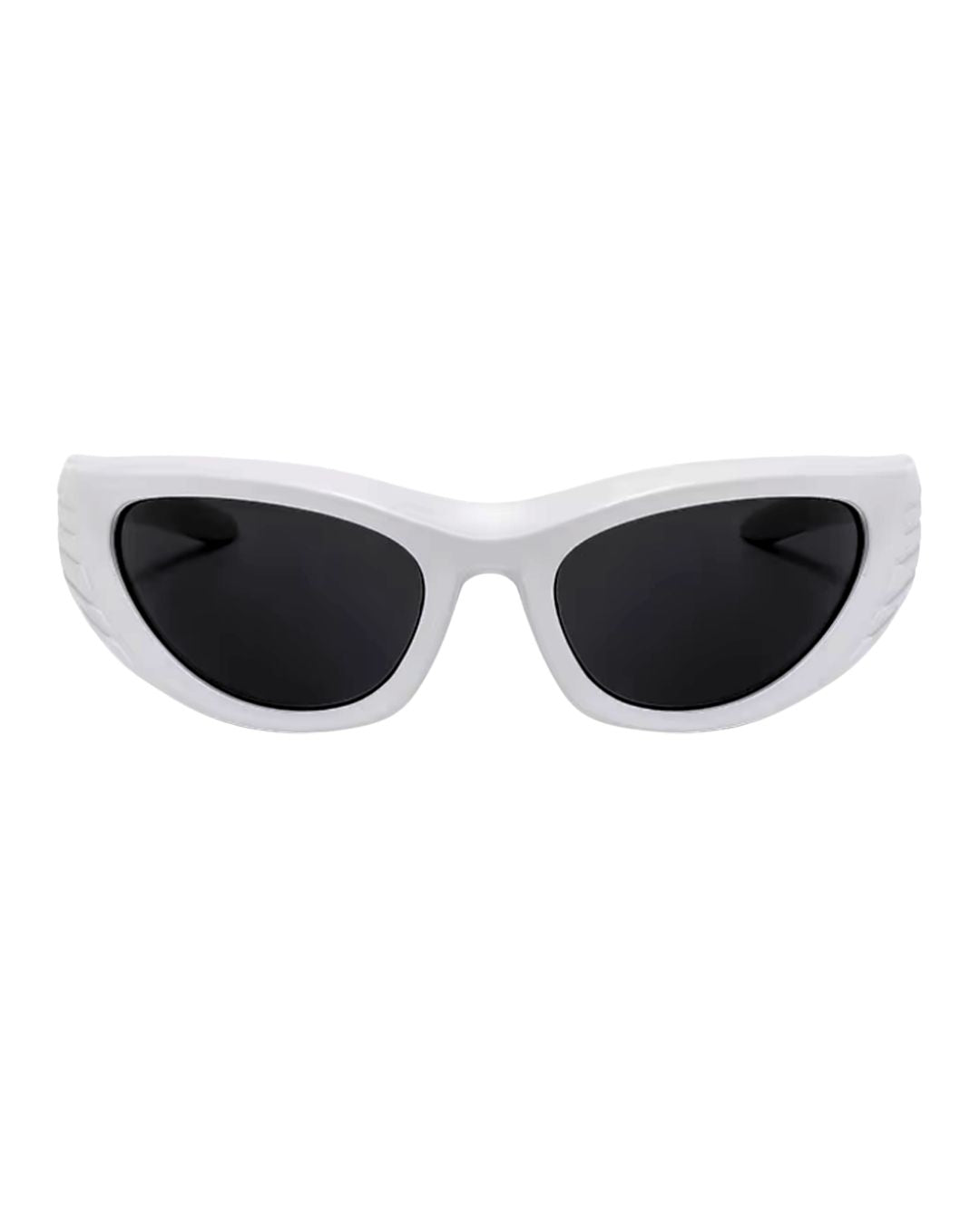 Lunette de vitesse - Galapala G018⎜GALEO - monture blanche - verres noirs - vue de face