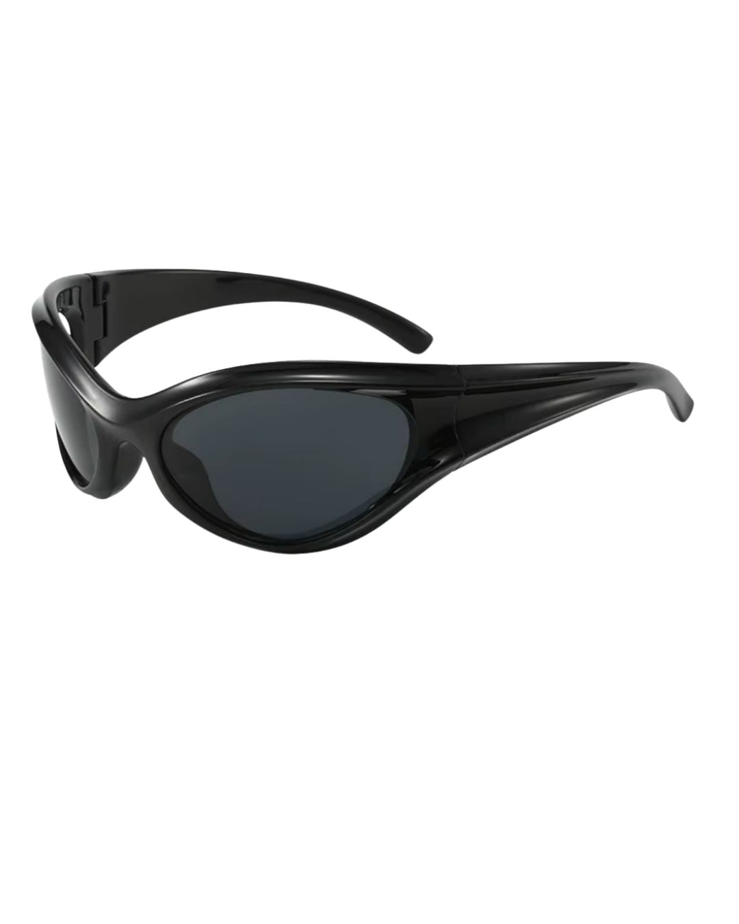 Lunette de vitesse originale - Galapala G019⎜MOVEN - monture noire - verres noirs - vue de profil