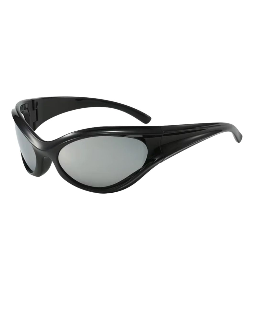 Lunette de vitesse originale - Galapala G019⎜MOVEN - monture noire - verres argentés - vue de profil