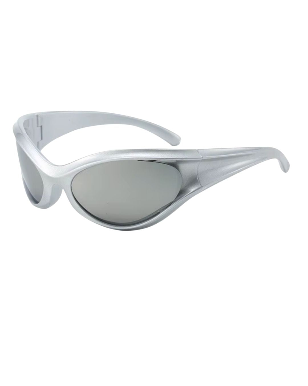 Lunette de vitesse originale - Galapala G019⎜MOVEN - monture argentée - verres argentés - vue de profil